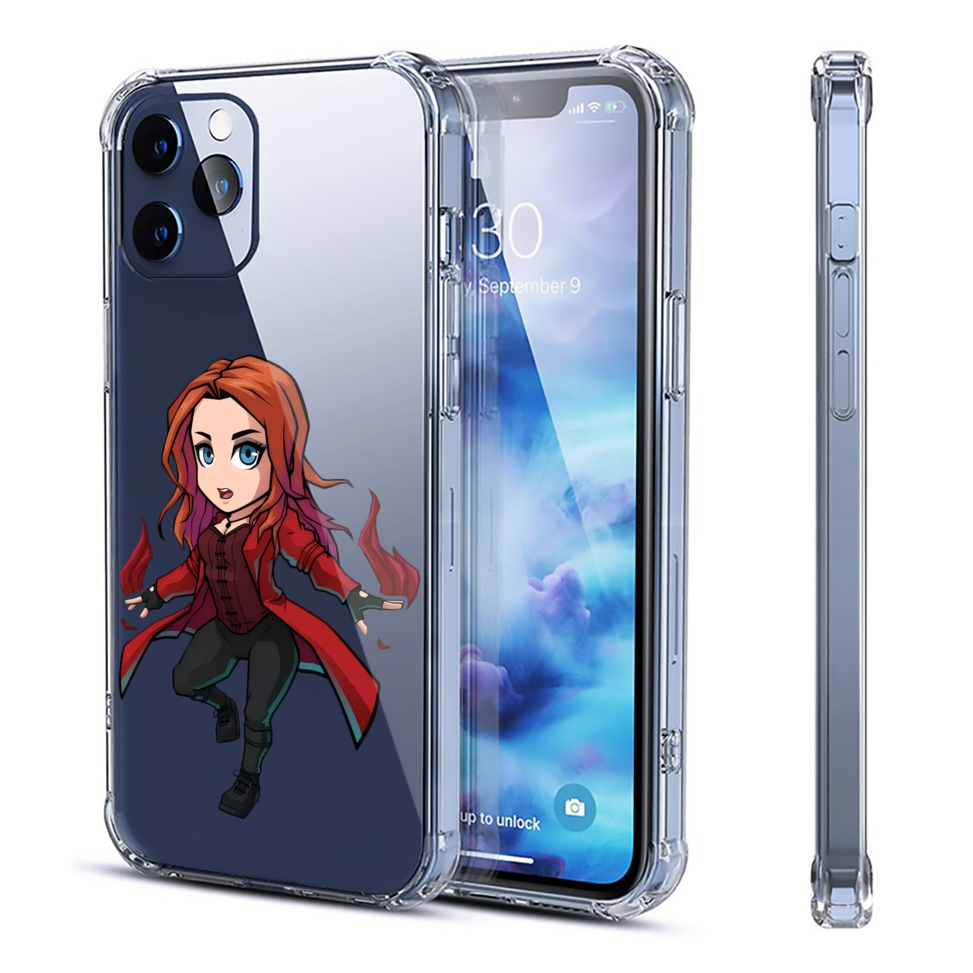 （画像用） アベンジャーズ The Avengers 【iPhone 12シリーズ対応】透明スマホケース（クリアソフトケース）